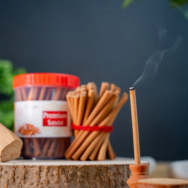 Omega-Premium Sandal Bambooless Dhoop Sticks – Jar 225gm